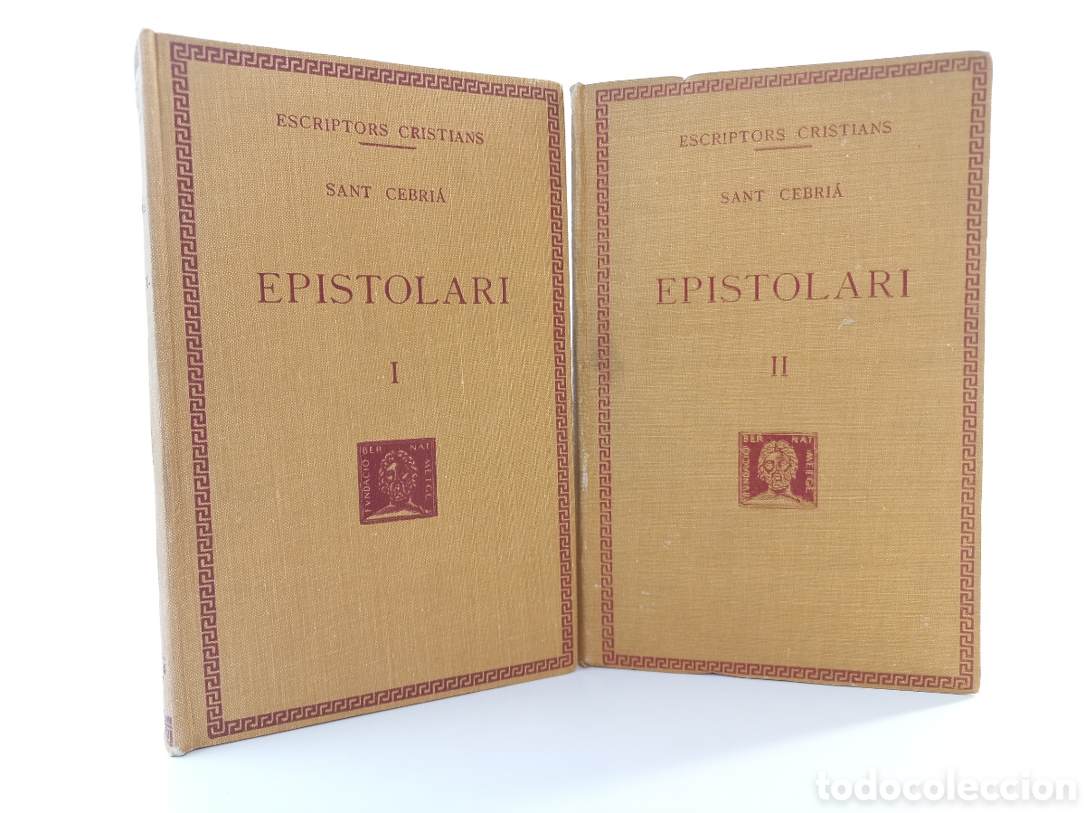 Libros antiguos: Epistolari Sant Cebri&agrave;. COMPLETO. Fundaci&oacute; Bernat Metge, 1929-31. Catal&aacute;n. Filosof&iacute;a. Cristians.