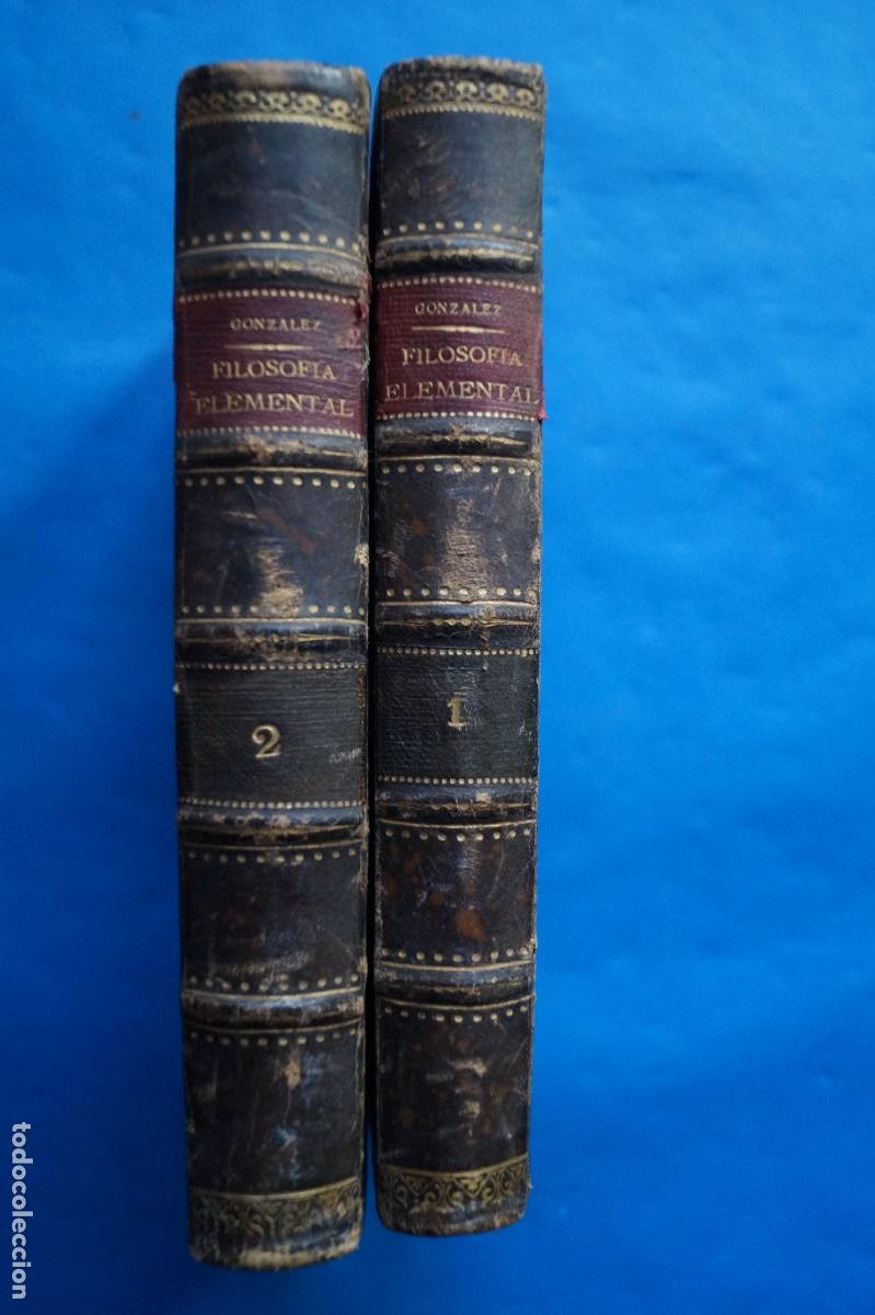Libros antiguos: FILOSOFIA ELEMENTAL. ZEFERINO GONZALEZ. 1884