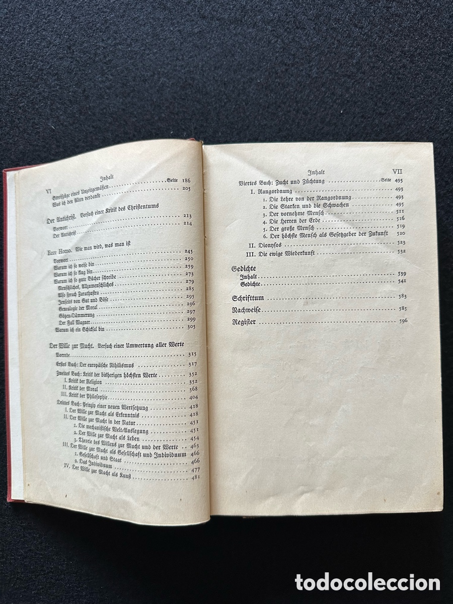 Libros antiguos: Libro de Nietzsche Werke - Foto 5