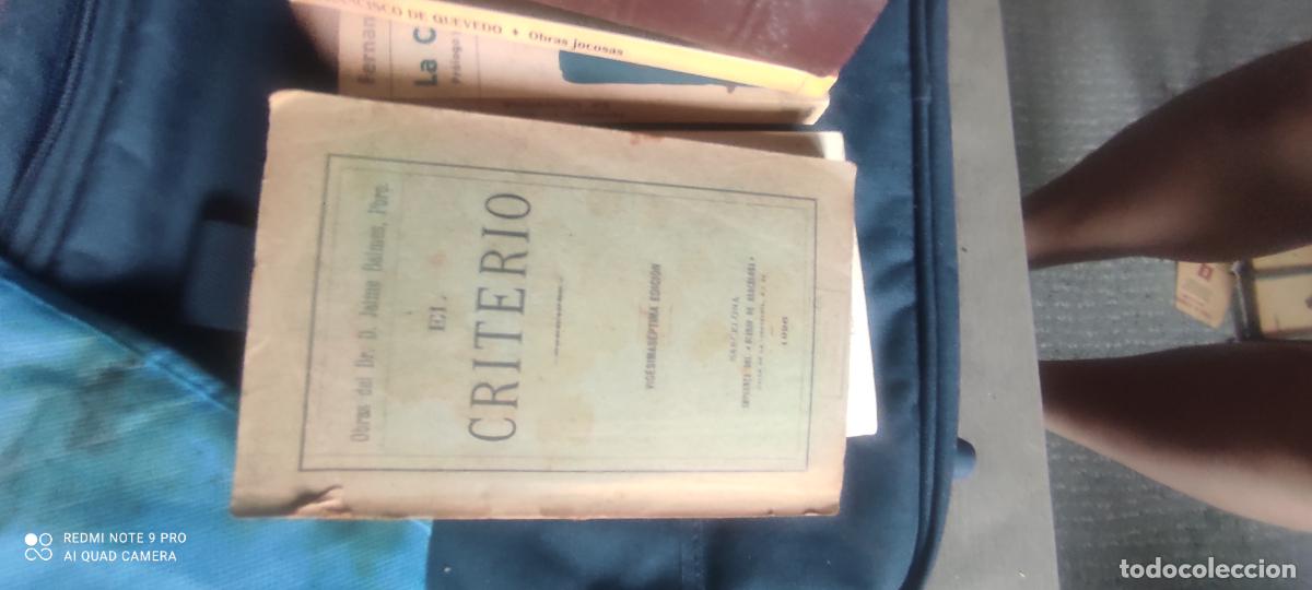 Libros antiguos: El criterio, de Balmes