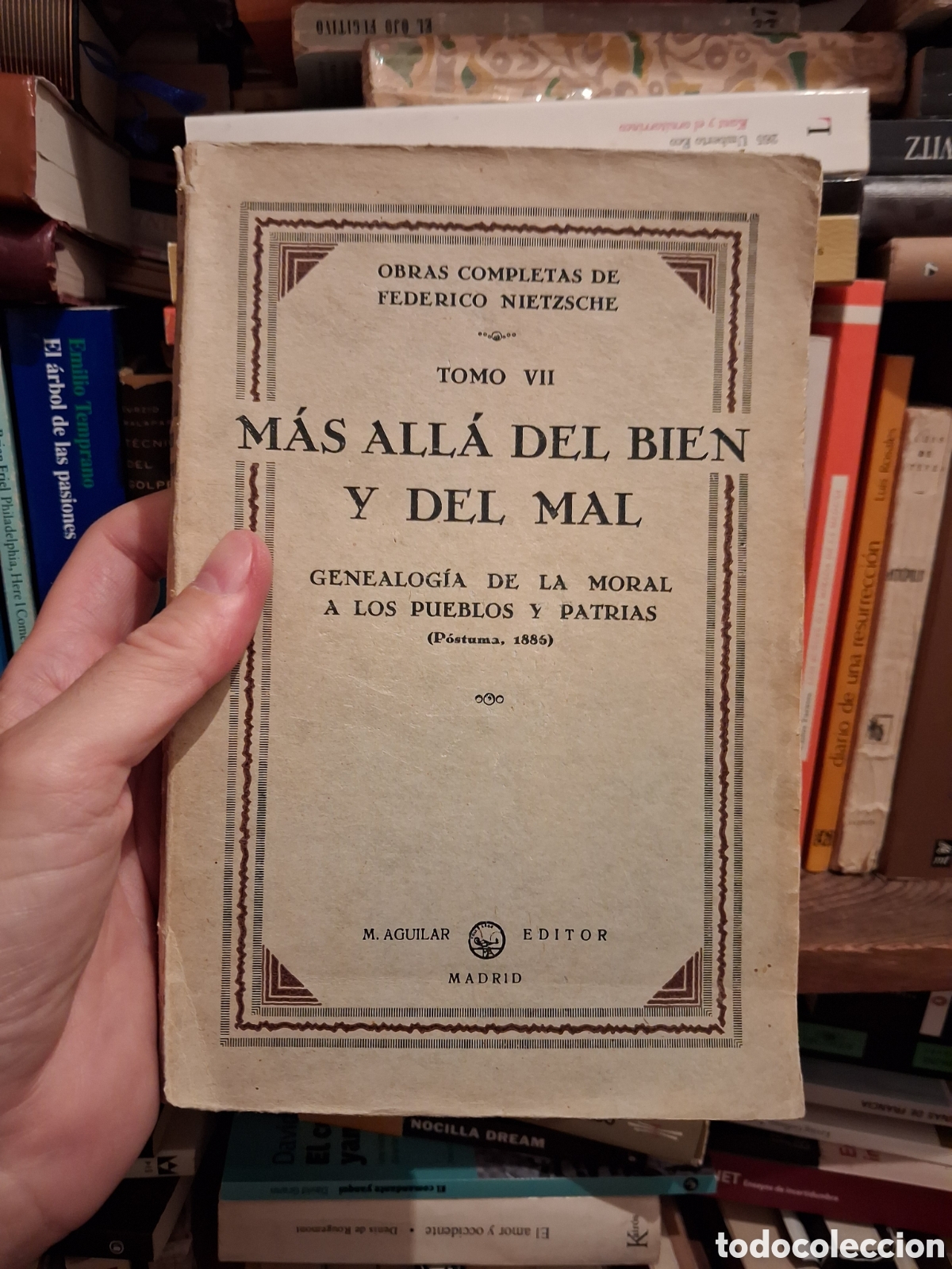 Libros antiguos: M&aacute;s all&aacute; del bien y del mal, Federico Nietzsche