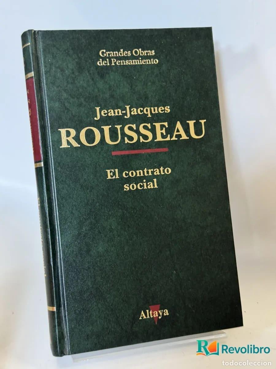 Libros antiguos: El contrato social - Jean-Jacques Rousseau