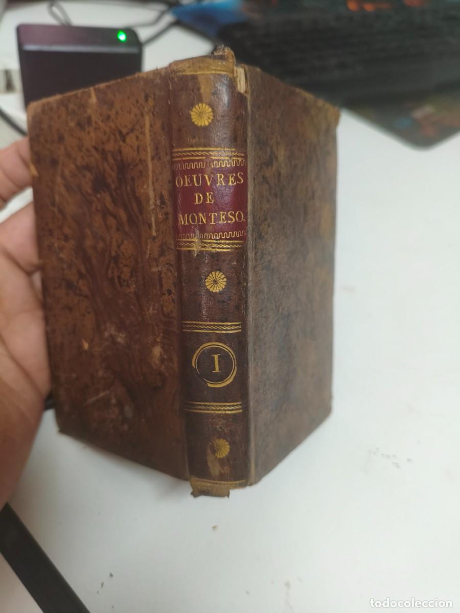 Libros antiguos: De l'esperit des lois. Montesquieu.Tome premier. Paris 1803. Pierre Didot.