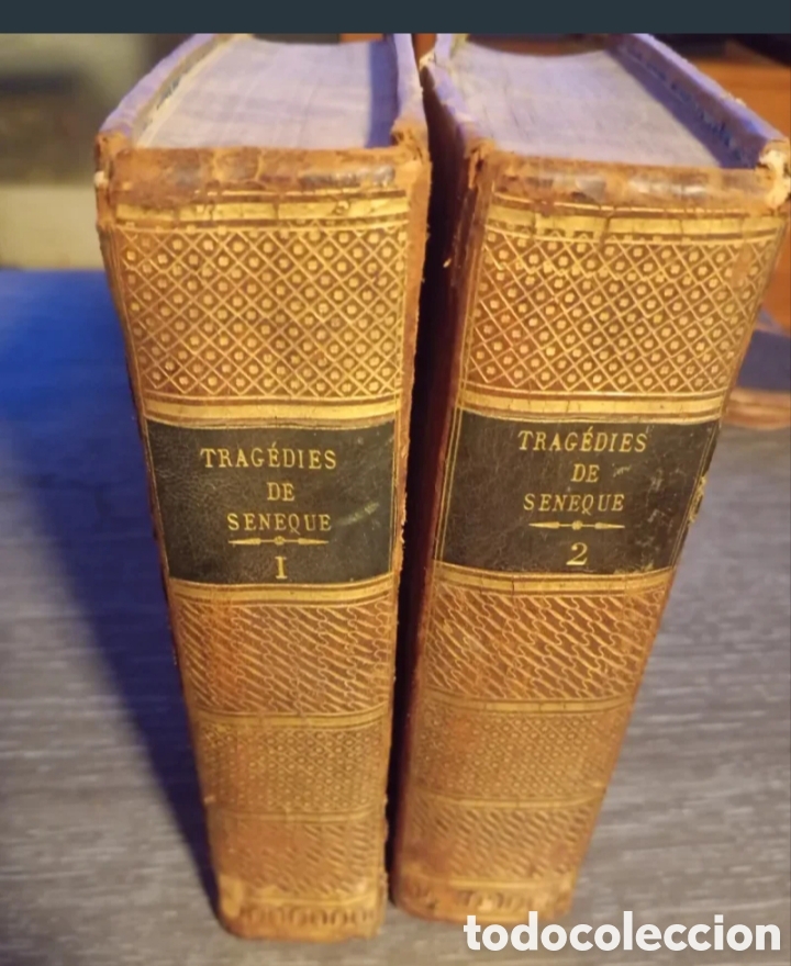 Libros antiguos: 1664 Tragedias de S&eacute;neca. 2 tomos. Completo