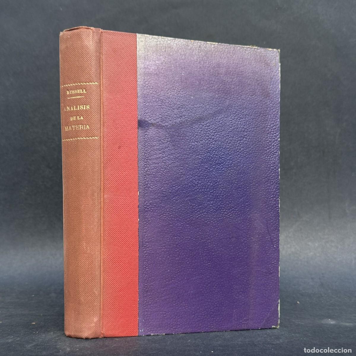 Libros antiguos: Bertrand Russell &ndash; An&aacute;lisis de la materia - Filosofia