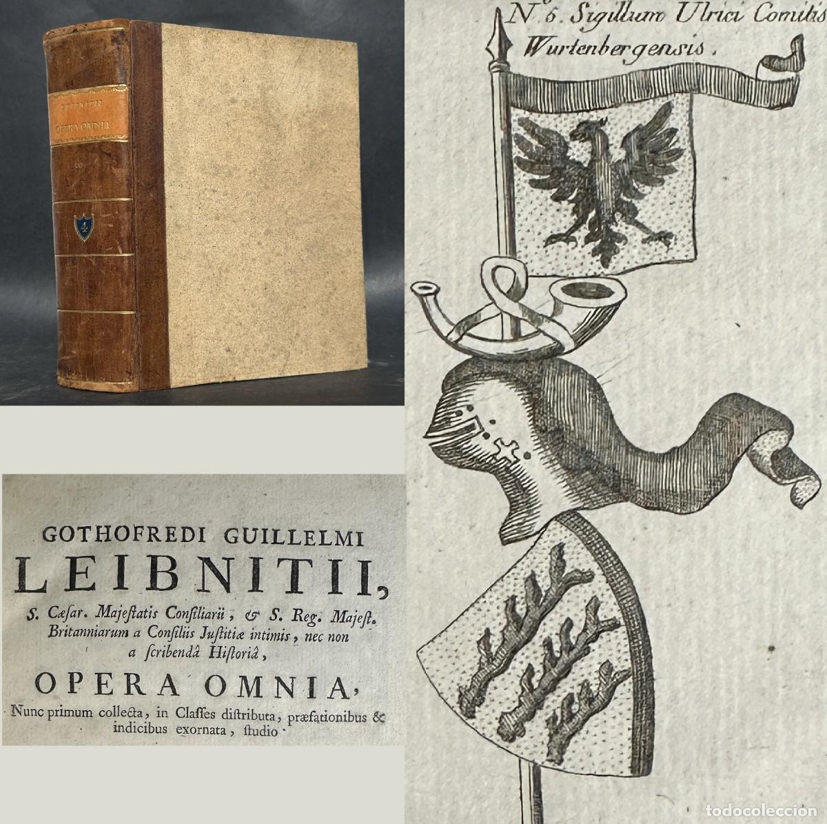 Libros antiguos: a&ntilde;o 1768 - Opera Omnia de Leibniz - Filosof&iacute;a - Historia - Derecho -