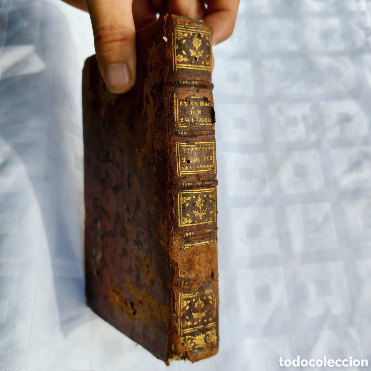 Libros antiguos: Libro Antiguo 1769. Syst&egrave;me G&eacute;n&eacute;ral de Philosophie (Descartes y Newton) - Tomo III. Avignon