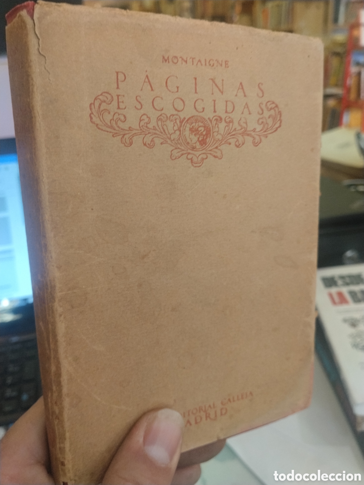 Livros antigos: Montaigne. P&aacute;ginas escogidas