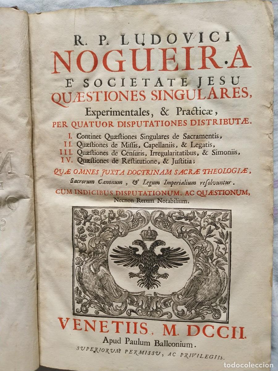 Libros antiguos: R. P. Ludovici Nogueira E Societate Jesu