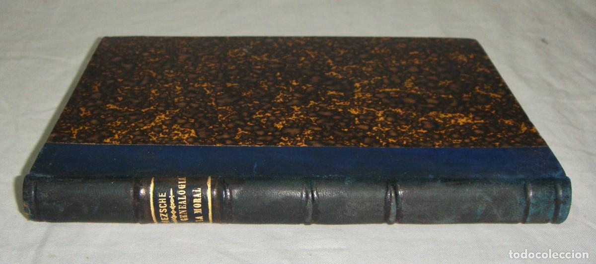 Libros antiguos: La genealog&iacute;a de la moral &middot; Friedrich Nietzsche &middot; Sempere &middot; Encuadernaci&oacute;n en piel &middot; 1900&ndash;1910