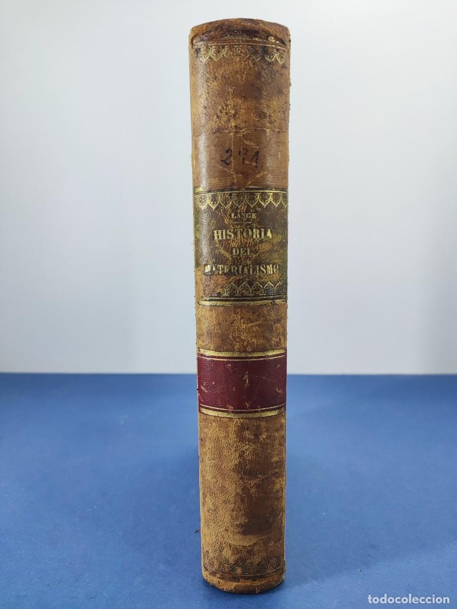 Libros antiguos: HISTORIA DEL MATERIALISMO. TOMO PRIMERO / A. LANGE / 1903. DANIEL JORRO, EDITOR
