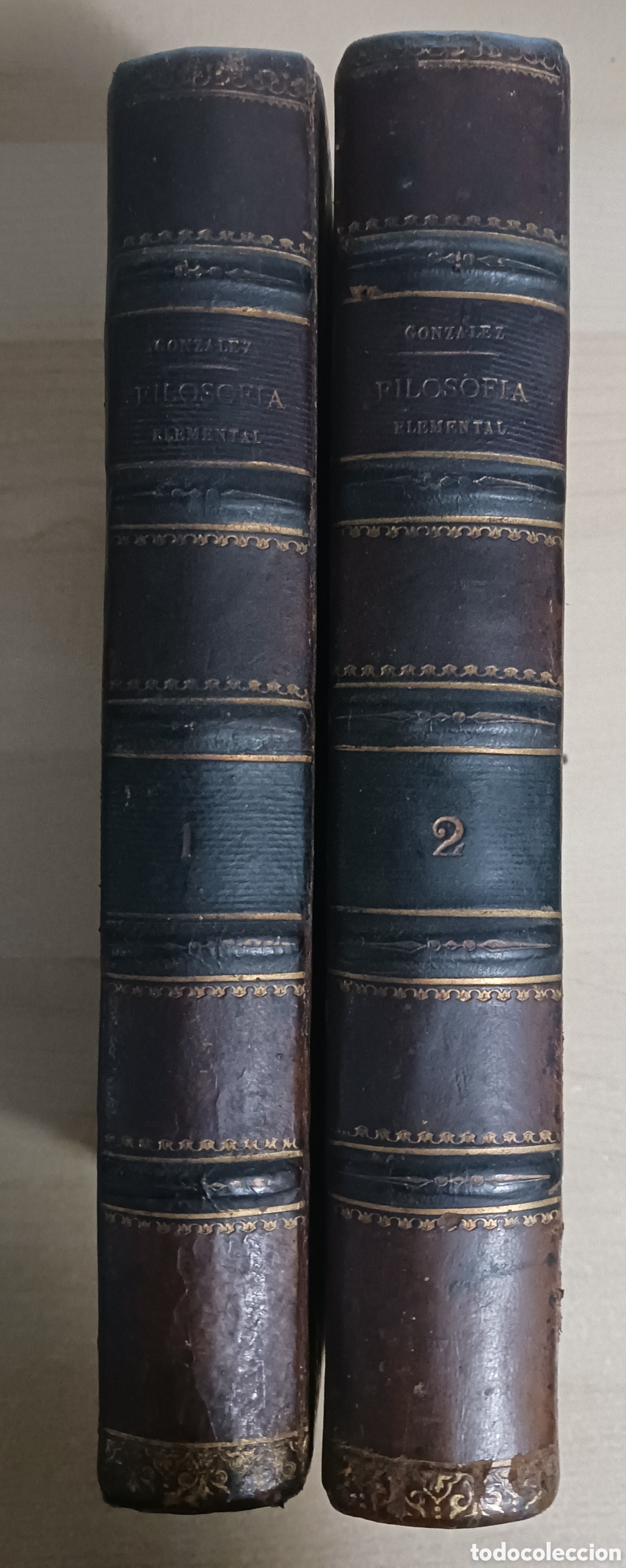 Libros antiguos: Filosofia Elemental de Zeferino Gonz&aacute;lez