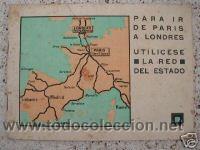 Old books: FOLLETO COMERCIAL DE VIAJES DE PARIS A LONDRES.BARCOS