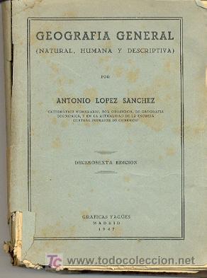 Old books: 27-118. Libro Geograf&iacute;a General. Natural, Humana y Descriptiva