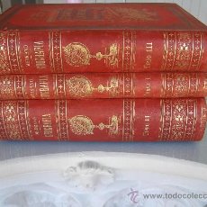 Libros antiguos: 1891 GEOGRAFIA UNIVERSAL 3 TOMOS GRANDES LAMINAS ASTRONOMICA FISICA POLITICA MILITAR LIBROS HISTORIA