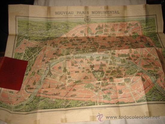 Libros antiguos: PLAN COMMODE DE PARIS RUES & TRAMWAYS METROPOLITAIN - Foto 6