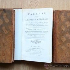Libros antiguos: TABLEAU DE L'ESPAGNE MODERNE. BOURGOING (J. FR.). Lote 25082226
