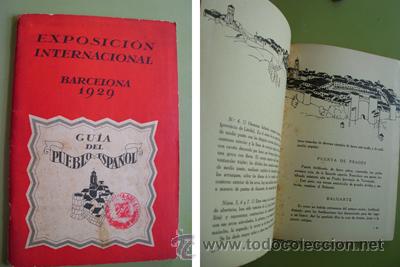 Old books: EXPOSICI&Oacute;N INTERNACIONAL BARCELONA 1929: GU&Iacute;A DEL PUEBLO ESPA&Ntilde;OL. 1929