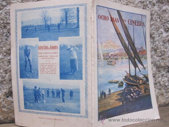 Libri antichi: OCHO DIAS EN GINEBRA - S/F APROX 1902 - FOTOGRAFIAS - PLANOS PLEGABLES   - Correo  3&euro;