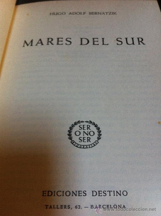 Libros antiguos: MARES DEL SUR. H.A. Bernatzik. - Foto 1