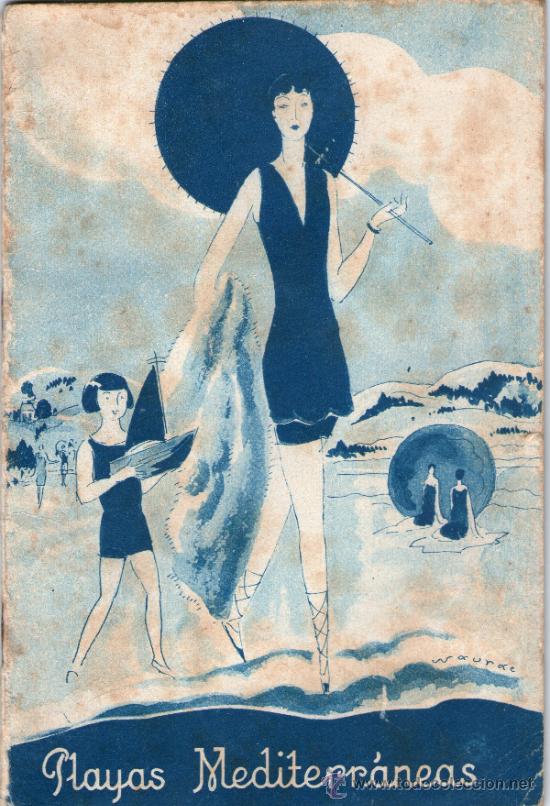 Libri antichi: Folleto Playas Mediterraneas, A&ntilde;os 30.