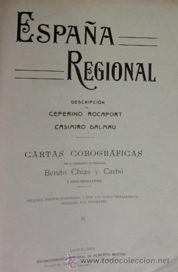 Libros antiguos: ESPA&Ntilde;A REGIONAL - Foto 2