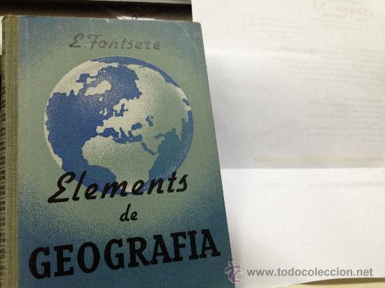 Libros antiguos: ELEMENTS DE GEOGRAFIA - Foto 1