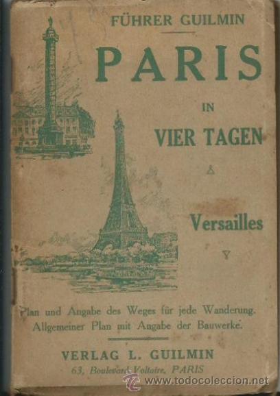 Libros antiguos: Guia de viajes de Paris, finales de los a&ntilde;os 20 principio de los a&ntilde;os 30