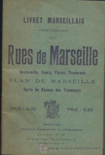 Libros antiguos: Guia de viajes de Marsella, a&ntilde;os 20