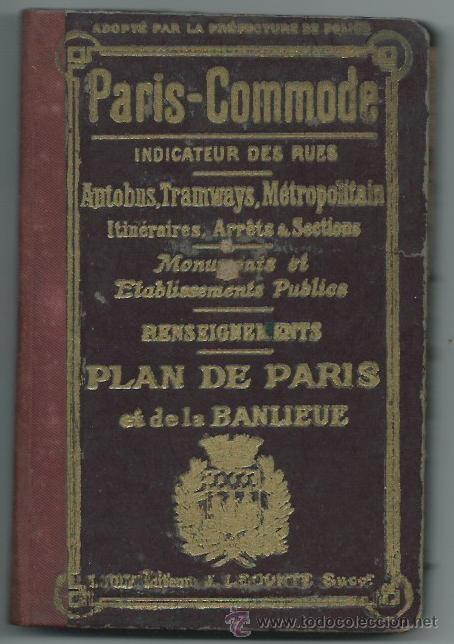Libros antiguos: Guia de viajes de Paris a&ntilde;os 20