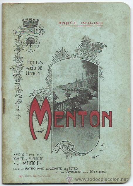 Antiquarische B&uuml;cher: Guia de viajes de Menton 1910- 1911
