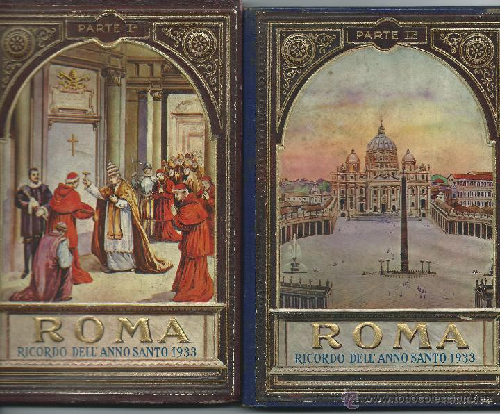 Antiquarische B&uuml;cher: 2 Libritos con 32 vistas cada uno de Roma