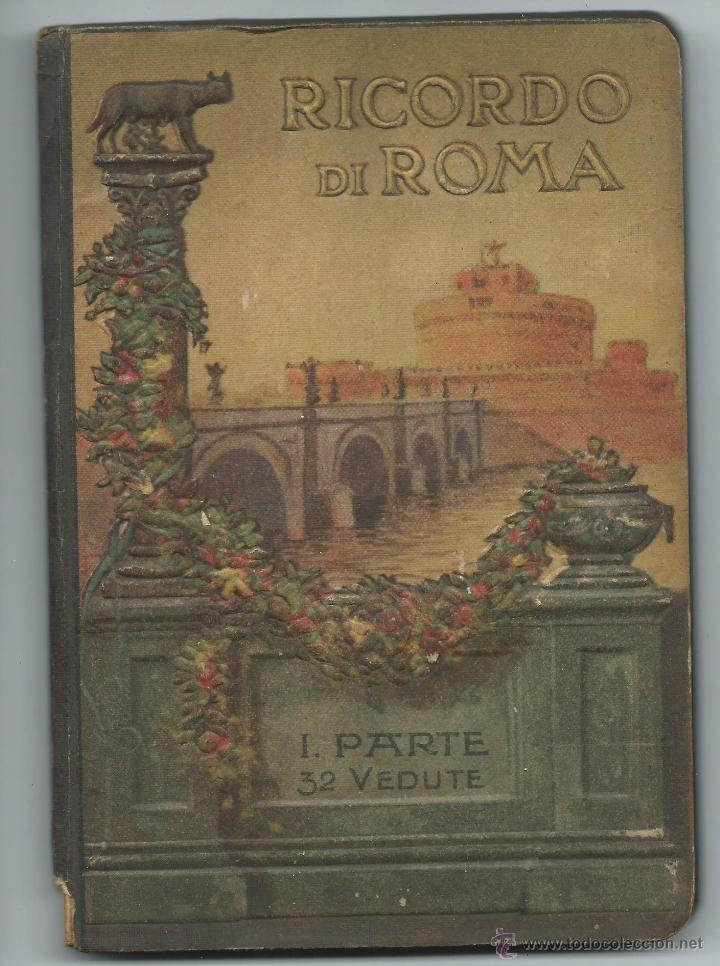 Antiquarische B&uuml;cher: librito ricordo de Roma con 32 vistas