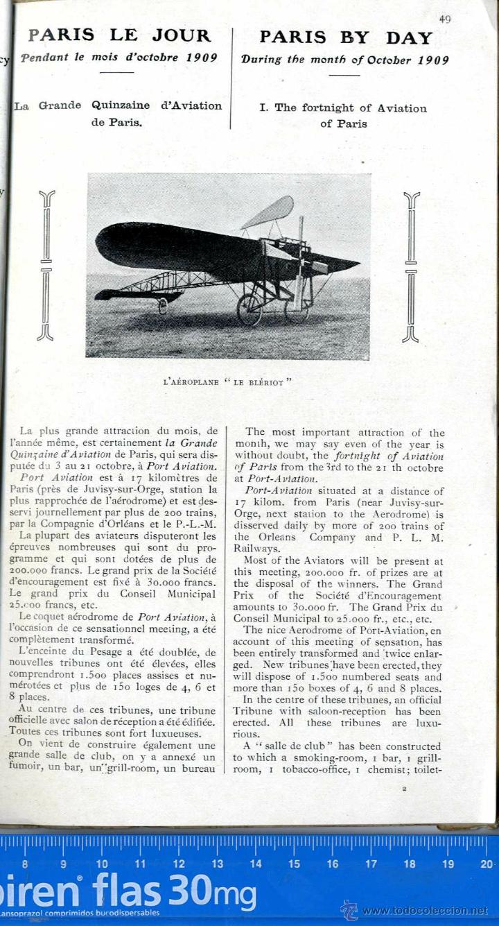 Libros antiguos: PARIS, GUIDE DE PARIS 1.909 - Foto 2