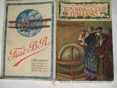 Libros antiguos: TOURING CLUB ITALIANO. Rivista Mensile. Luglio Agosto 1919. Anno XXV, N 4