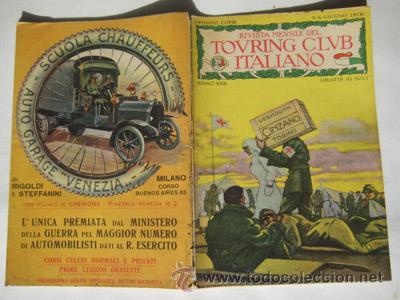 Libros antiguos: TOURING CLUB ITALIANO. Rivista Mensile. Giugno 1916. Anno XXII, N 6