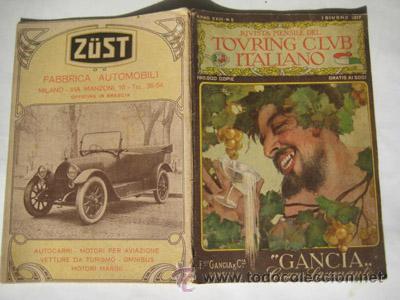 Libros antiguos: TOURING CLUB ITALIANO. Rivista Mensile. Giugno 1917. Anno XXIII, N 6