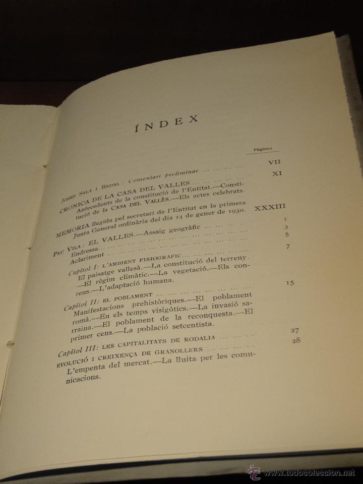 Libros antiguos: COMARCA DEL VALLES.--VV.AA. - Foto 6