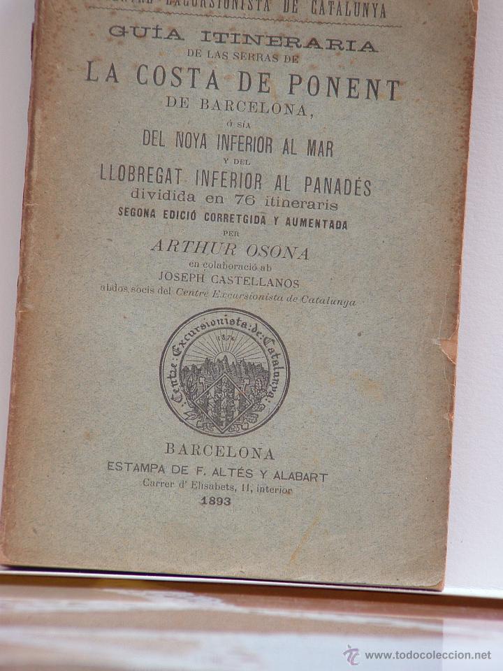 Old books: Guia itineraria de las serras de La costa de Ponent de Barcelona