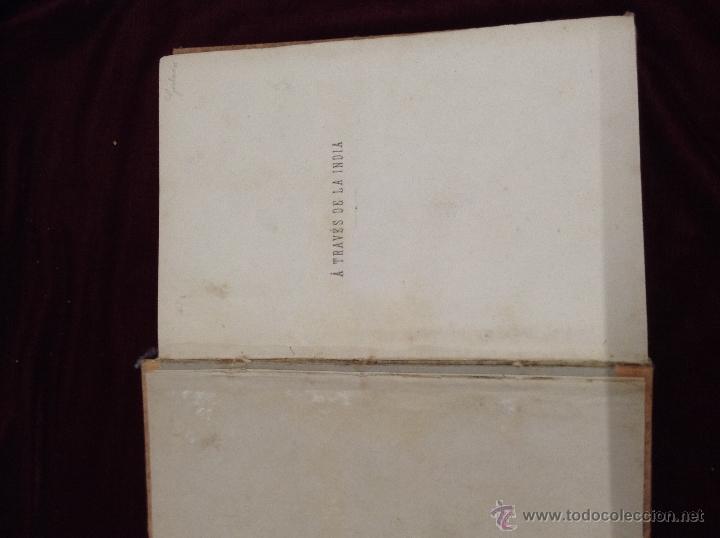 Libros antiguos: atraves de la india - Foto 3