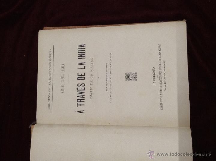 Libros antiguos: atraves de la india - Foto 4