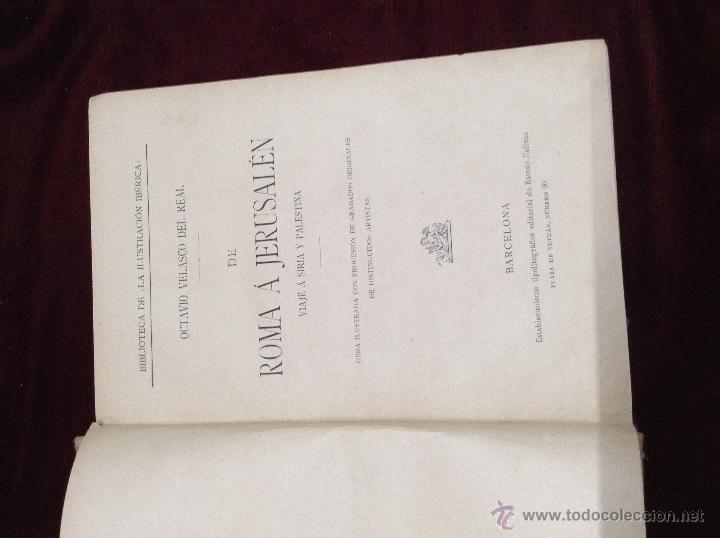 Libros antiguos: de roma a jerusalen - Foto 4