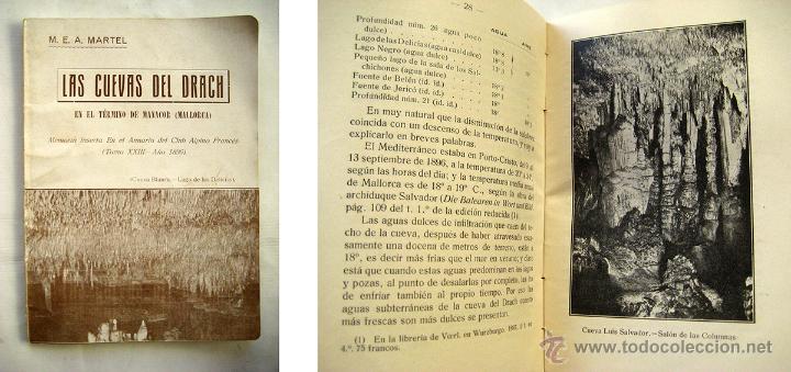 Old books: LAS CUEVAS DEL DRACH en el T&eacute;rmino de Manacor (Mallorca) MARTEL M E A. 1922