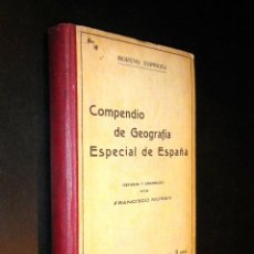 Libros antiguos: COMPENDIO DE GEOGRAFIA ESPECIAL DE ESPAÑA / MORENO ESPINOSA / 1922. Lote 51417432