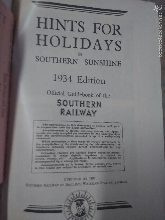 Libros antiguos: Hints for holidays. 1934. - Foto 8