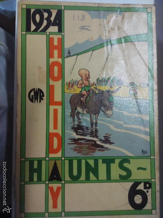 Libros antiguos: Holiday haunts. 1934 - Foto 1