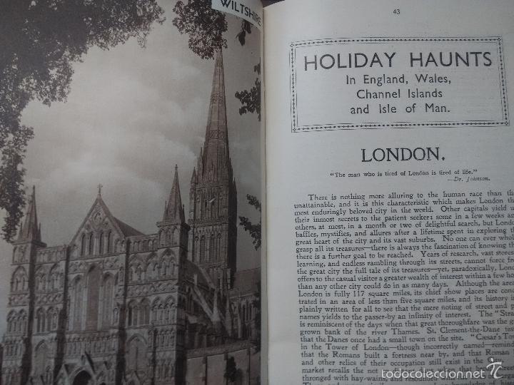 Libros antiguos: Holiday haunts. 1934 - Foto 2