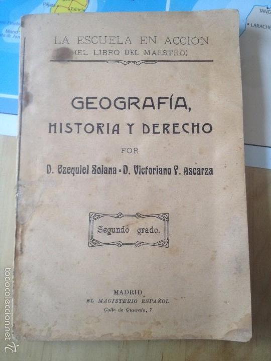 Libri antichi: GEOGRAFIA, HISTORIA Y DERECHO POR SOLANA Y ASCARZA