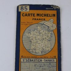 Libros antiguos: PR-173 CARTE MICHELIN FRANCE 85 ST SEBASTIAEN-TARBES 