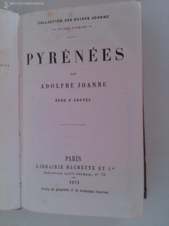 Libros antiguos: Pyrenees. Adolphe Joanne. - Foto 1